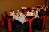 100%polyester chair covers, Hotel/Banquet chair cover, Red satin sash