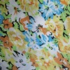 100%polyester colorful  flower printing fabric for fashion dress