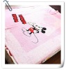 100%polyester coral Fleece bed sheet blanket