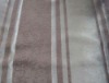 100% polyester embossed hairiness stripe curtain