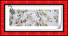 100% polyester embroidered fabric with hand for evening dress