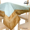 100%polyester embroidered lace simple table cloth