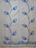 100% polyester embroidered voile curtain fabric