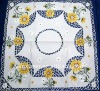 100% polyester embroidery table cloth