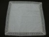 100% polyester embroidery tablecloth with lace