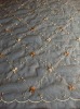 100% polyester embroidery  voile curtain draping