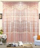 100%polyester fashionable&fancy jacquard&print satin layer inside&lace layer outside curtain for hotel