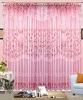 100%polyester fashionable&fancy jacquard&print satin layer inside&lace layer outside curtain for hotel