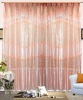 100%polyester fashionable&fancy jacquard&print satin layer inside&lace layer outside curtain for hotel