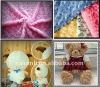 100% polyester fashionable plush PV wring flowers knitting fabric for making toys