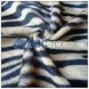 100% polyester faux fur fabric/animal print velour/zebra print velboa