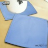 100% polyester flannel blue kitchen table placemats