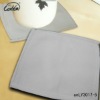 100% polyester flannel gray restaurant table placemats