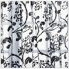 100%polyester flocking Decorator curtain