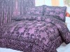 100% polyester flocking bedding set,comforter set