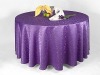 100%polyester flocking taffeta table cloth for wedding