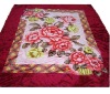 100%polyester flower beding blanket