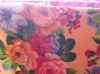 100 polyester flower design print velboa fabric