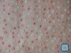 100%polyester flower pattern multi-color manual station printing organza christmas decoration fabric