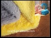 100%polyester full-dull pv plush fabric for toys.