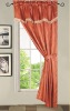 100% polyester garnet damask window curtain