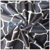 100% polyester giraffe print velour/veloba fabric