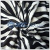 100% polyester hot sell zebra print faux fur fabric