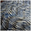 100% polyester hot sell zebra print velour fabric