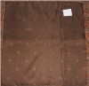 100% polyester jacquard chocolate color cushion cover