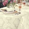 100% polyester jacquard damask tablecloth for banquet