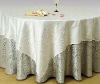 100% polyester jacquard damask tablecloth for hotel