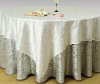 100% polyester jacquard round table cloth