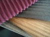 100%polyester knitted brushed broad stripe dyed sofa fabric