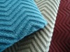 100%polyester knitted brushed burn out sofa fabric
