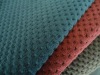 100%polyester knitted brushed little dot dyed sofa fabric