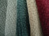 100%polyester knitted brushed stripe embossed sofa fabric