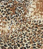 100% polyester leopard design printed fabric