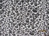 100% polyester leopard print velour fabric