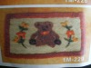 100%polyester little bear printing single-pad series bath mat set & rug