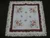 100% polyester machine embroidery tablecloth