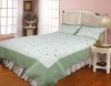 100% polyester microfiber bedspread set,sheet set