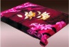 100% polyester mink blanket/ raschel blanket