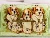 100% polyester mink faddish jacquard printed dog blanket