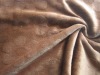 100% polyester mirco  velvet knitting fabric with cutting