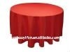 100% polyester mjs red round table cloth