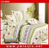 100 polyester nice line print bedsheet set