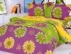 100% polyester peach skin and lovely printed bedding set 3pcs/4pcs