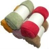 100 polyester plain coloured fleece blanket