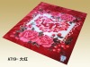 100% polyester plain dyed blanket