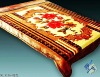 100% polyester plain dyed blanket